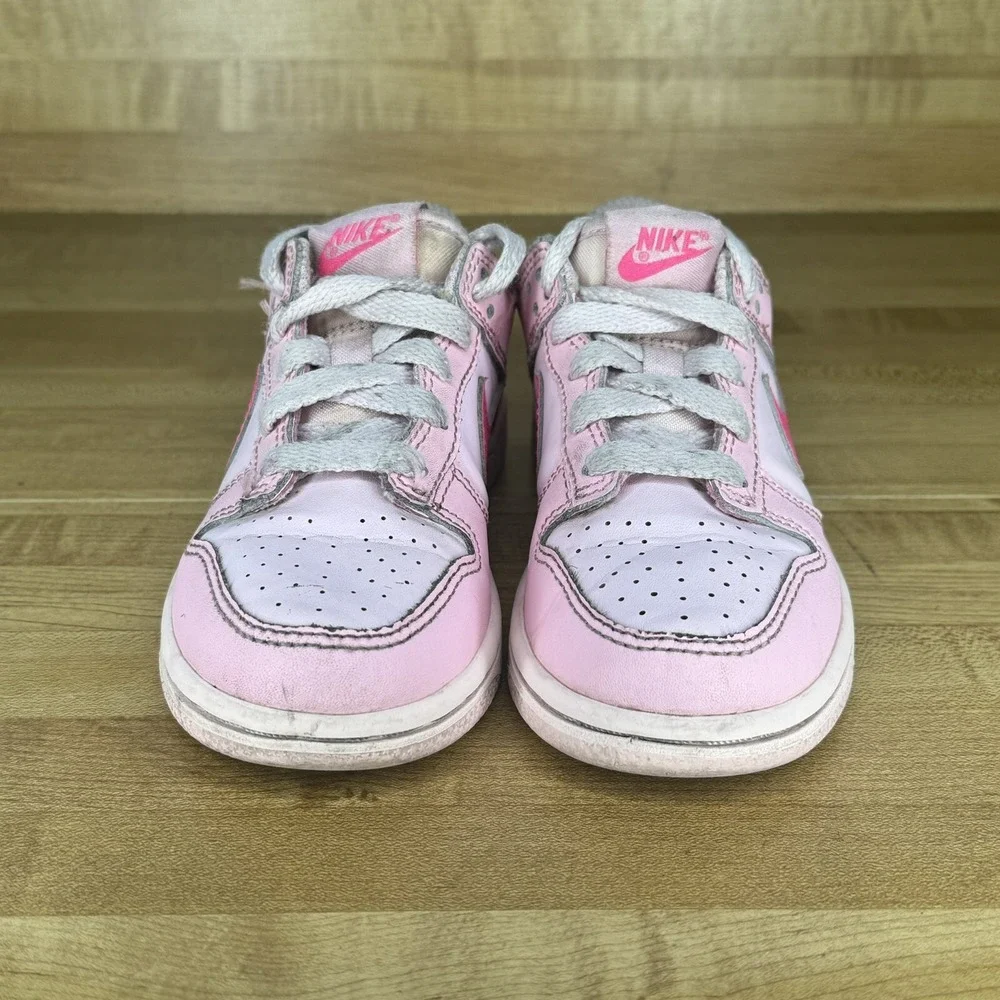 Nike Dunk Low Triple Pink Pre-school Girls Size 11c DH9761-600 Shoes Sneaker